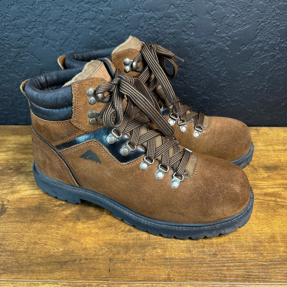 Ozark Trail Javelin 254422939 Brown Genuine Leather Hiking‎ Boots Mens Size 9.5